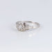 Ring Art Deco engagement ring white gold and diamond 58 Facettes