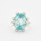 Bague 52 Bague cocktail Aigue-Marine Diamants 58 Facettes 230473