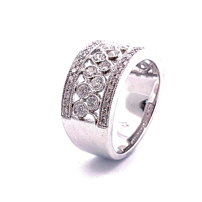 Bague Bague bulles de Diamants Platine 58 Facettes