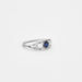 Ring 62 Platinum Garter Ring Synthetic Sapphire Diamonds 58 Facettes 67/2