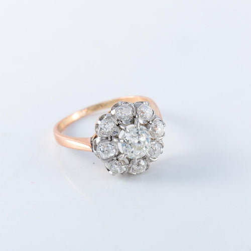 Bague 59 Bague Pompadour en or 18ct et diamants 58 Facettes