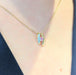 Pendant Yellow gold pink sapphire and diamond pendant 58 Facettes 27237
