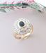 Ring 54.5 Two Tone Gold Sapphire Diamond Ring 58 Facettes AA 1520