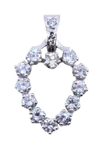 Pendentif PENDENTIF CŒUR DIAMANTS 58 Facettes 067131