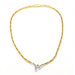 2 Gold Diamond Necklace Necklace 58 Facettes D359708LF