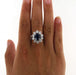Ring Ring in White Gold, Sapphire, Diamonds 58 Facettes 5956b