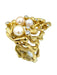 Bague GILBERT ALBERT. Bague or jaune, perles et diamants 58 Facettes