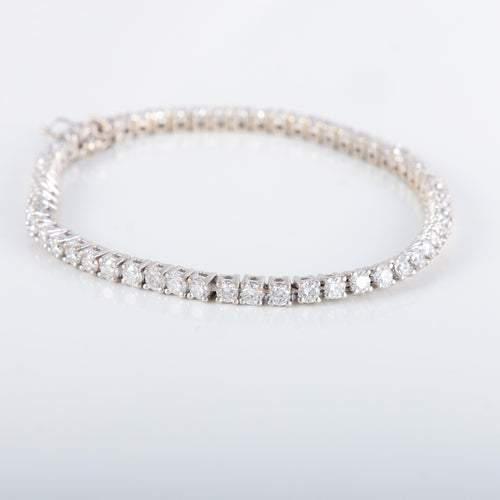 Bracelet Bracelet Rivière Or Blanc Diamants 4cts 58 Facettes 220406