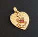 Augis Pendant - Love Medal in Gold, Diamond and Ruby 58 Facettes 1133344