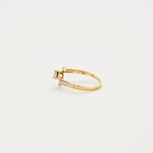 Bague 58.5 Bague Or jaune Diamants 58 Facettes