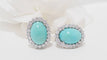 Boucles d'oreilles Boucles d'oreilles Turquoise Diamants 58 Facettes 32269