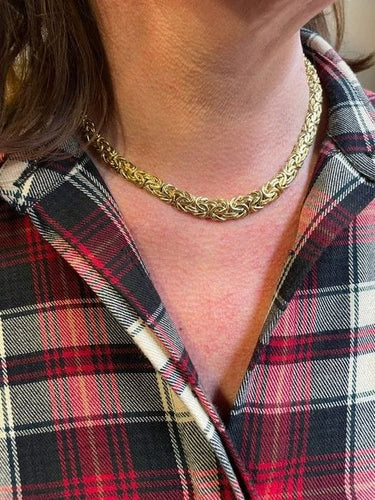 Collier COLLIER MAILLE PLATE FANTAISIE 58 Facettes 059121