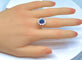 Bague 59 Bague marguerite saphir diamants 58 Facettes AB149