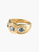 Ring 52 Sapphire interlacing ring 58 Facettes