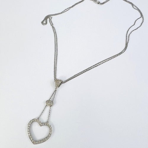 Collier Collier/Pendentif Or Blanc et Diamants 58 Facettes 20400000510/Lil