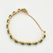 Bracelet Yellow gold, emerald and diamond bracelet 58 Facettes