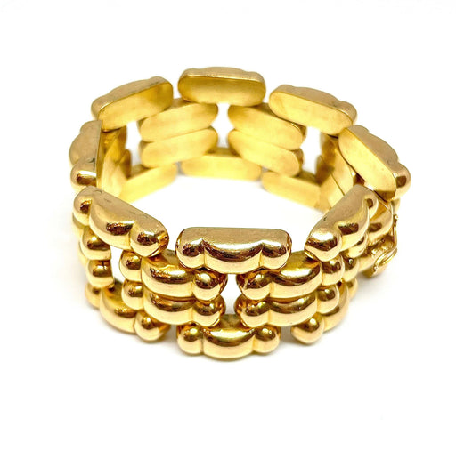 Bracelet Bracelet Tank en or jaune 58 Facettes