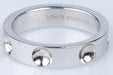 57 Louis Vuitton Ring - White Gold Hollow Effect Unisex Ring 58 Facettes BGLVAN-104
