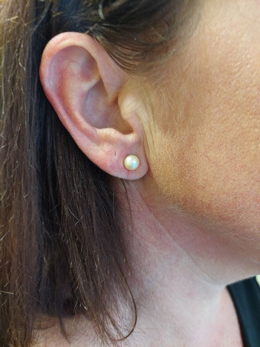 Boucles d'oreilles Boucles d'oreilles perle or jaune 58 Facettes 081401