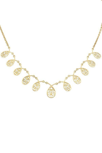 Collier DRAPERIE ANCIENNE FILIGRANE 58 Facettes 040351
