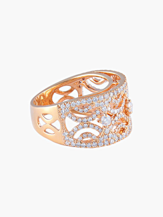 Bague 52 Bague Ruban Diamants 58 Facettes