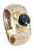 Ring 50 SAPPHIRE AND DIAMOND BANG RING 58 Facettes 071711