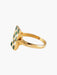 Ring Art Deco Ring Yellow Gold Checkerboard Pattern 58 Facettes