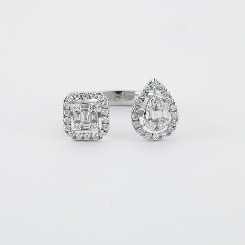 Bague Bague en or blanc & diamants 58 Facettes