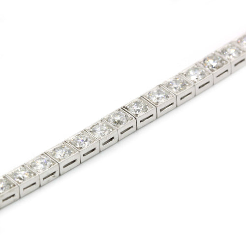 Bracelet Bracelet Rivière Platine & Diamants 58 Facettes 220202R