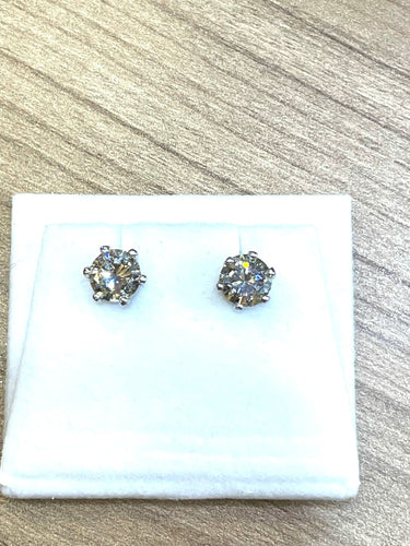 Boucles d'oreilles Clous d’oreilles diamants 2 carats 58 Facettes