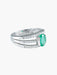 Ring 52 Oval Emerald Ring Diamonds 58 Facettes