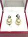 Earrings Antique diamond and cultured pearl earrings 58 Facettes