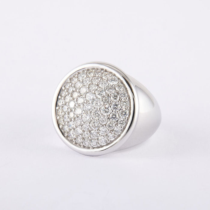 Bague 54 Bague Bouton Diamants 58 Facettes