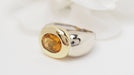 Ring 52.5 Citrine two-tone gold ring 58 Facettes 32557