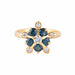 Ring 48 Star Ring Sapphires Diamonds 58 Facettes