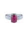 Bague 52 Bague Rubis et Diamants princesse 58 Facettes