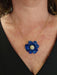 Broche BROCHE/PENDENTIF FLEUR EN LAPIS LAZULI ET DIAMANTS 58 Facettes 068501