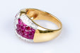 Bague Bague diamant rubis en or massif 18 carats 58 Facettes 41400026-63