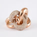 Ring 60 Diamond Knot Ring Rose gold 58 Facettes