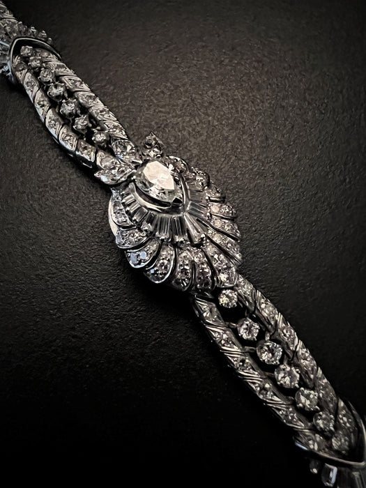 Bracelet Bracelet - montre déployante Platine Diamant 58 Facettes
