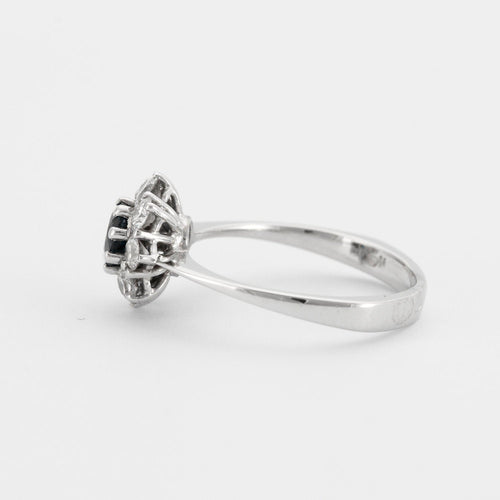 Bague 52.5 Bague petite Marguerite Saphir Diamants 58 Facettes EL2-115