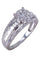 Bague 58 BAGUE STYLE SOLITAIRE MODERNE DIAMANTS 58 Facettes 073941