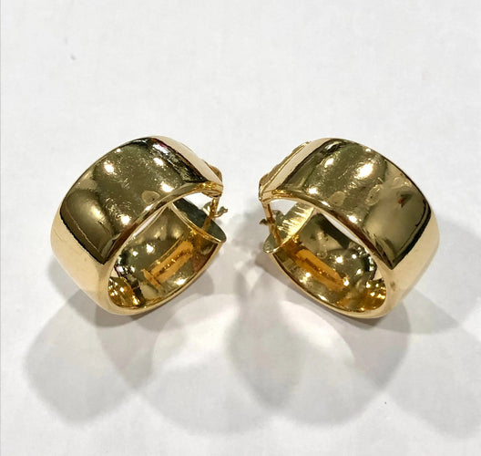 Boucles d'oreilles Boucles d’oreilles créoles or jaune 58 Facettes
