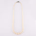 Necklace Cultured pearl necklace, marquise emerald 58 Facettes
