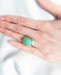 Bague Bague Or Blanc Jade 58 Facettes