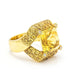 Bague 55.5 Bague Saphir Diamants Or jaune 58 Facettes D359730LF