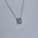 Necklace Square necklace White gold Diamonds 58 Facettes