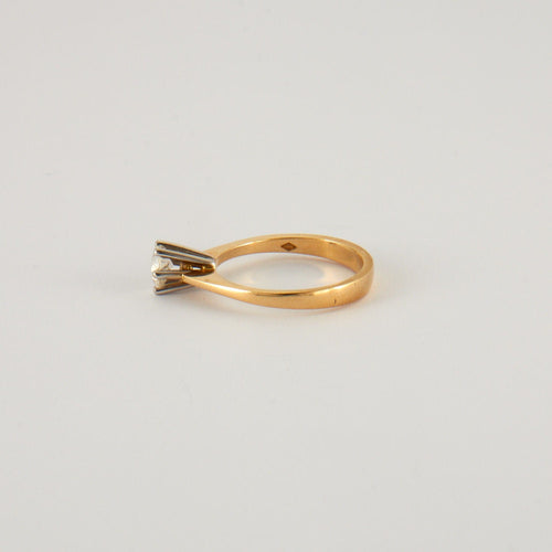 Bague 52 Bague Solitaire Diamant 0.46ct 58 Facettes EL2-67