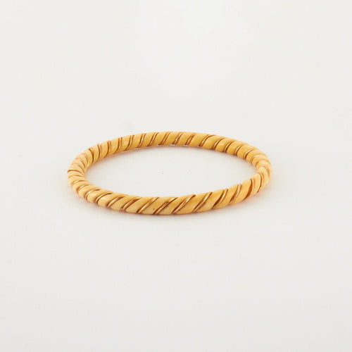 Bracelet Bracelet Ancien Torsadé Ivoire et Or 58 Facettes