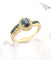 Bague Bague Saphirs Diamants Or Jaune 58 Facettes AA 1562